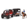 Dickie Jeep con set di trailer di cavalli