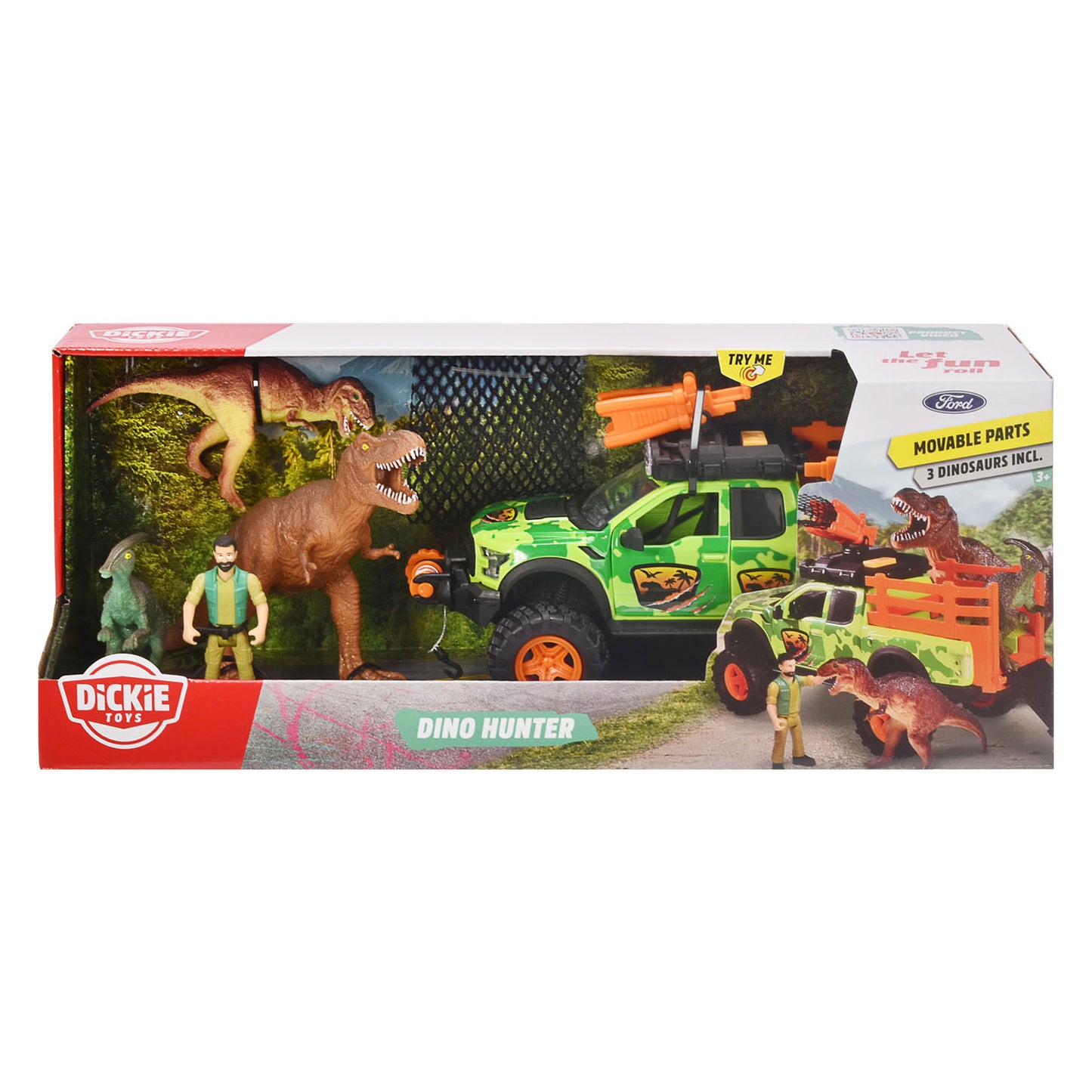 Juego de juegos de cazador de dino dickie