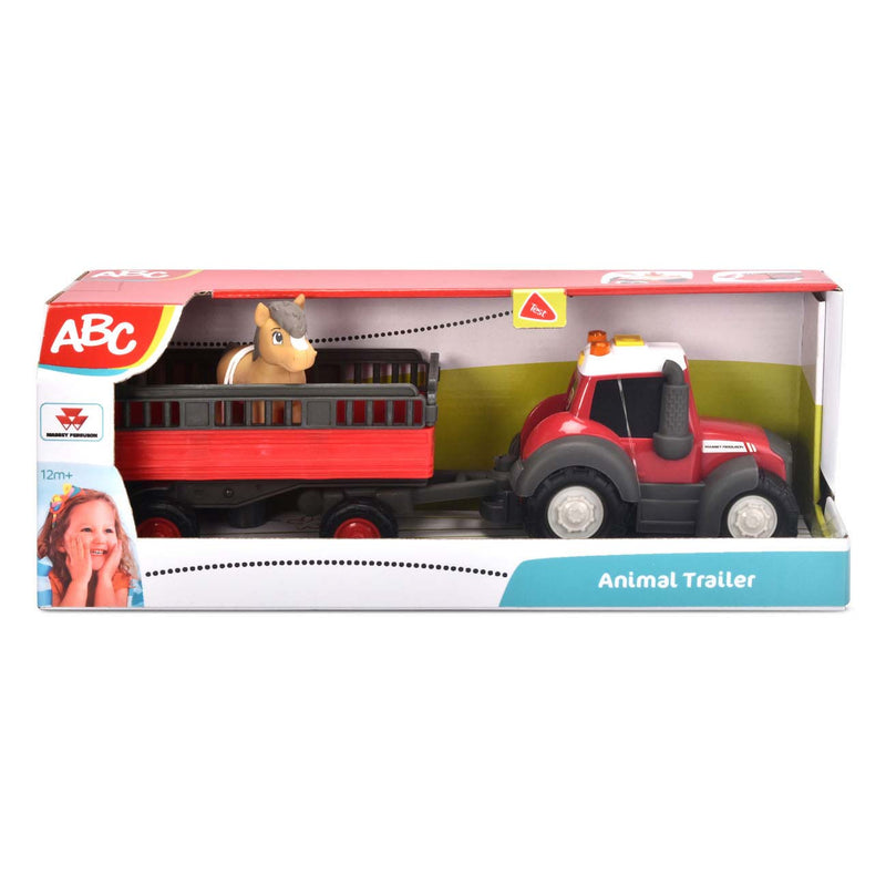 ABC Massey Ferguson con rimorchio e cavallo