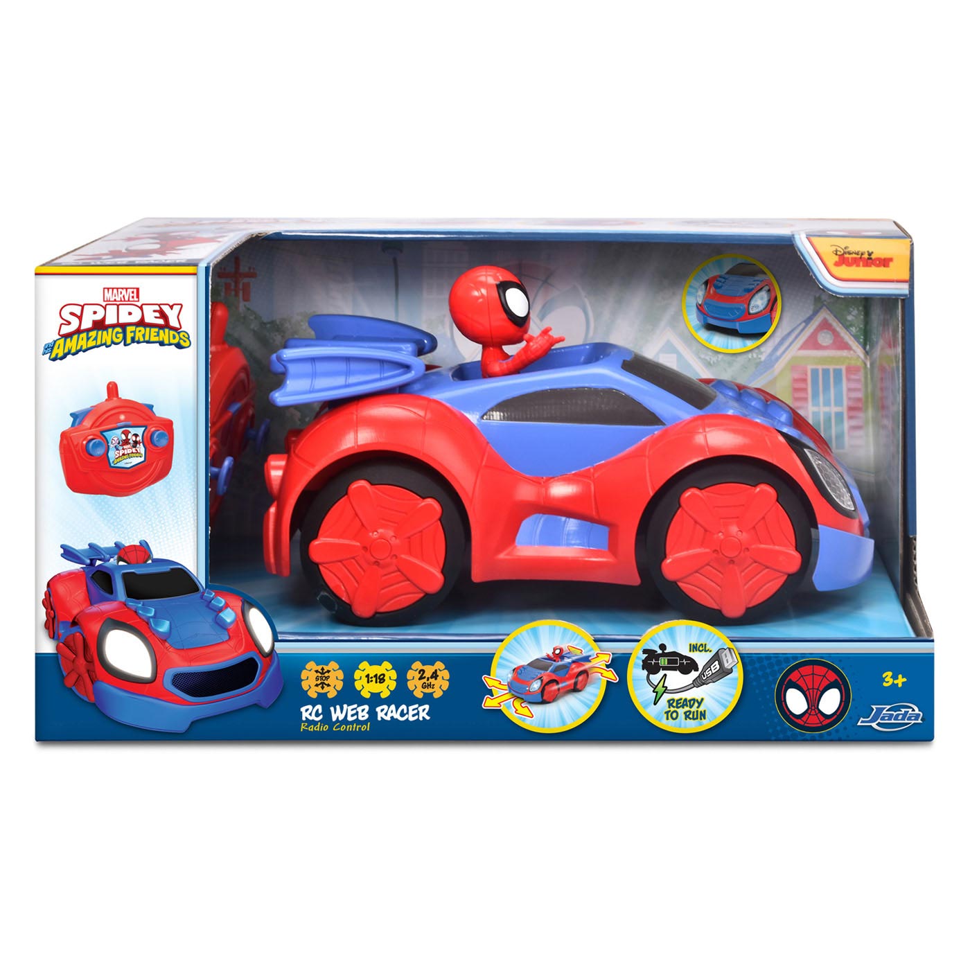 Jada RC Spidey Web Racer Bestuurbare Auto