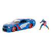 Jada Avengers Captain America con auto 1:24