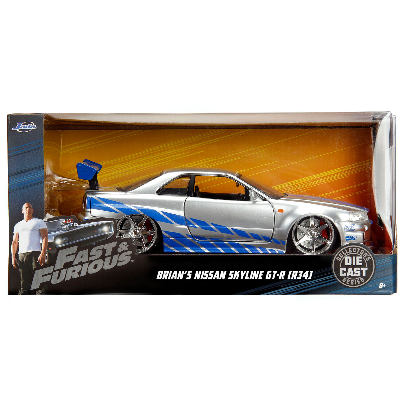 Jada Die-Cast Fast Furious 2002 Nissan Skyline 1:24