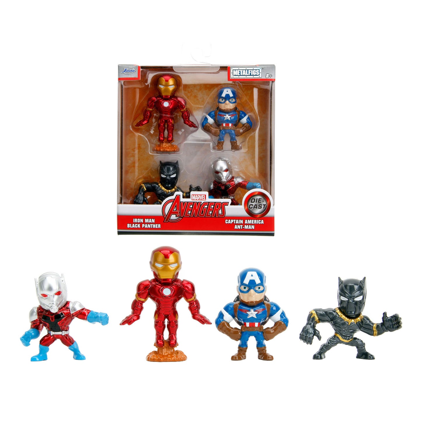 Jada Toys Jada Metalfigs Avengers 4 piezas
