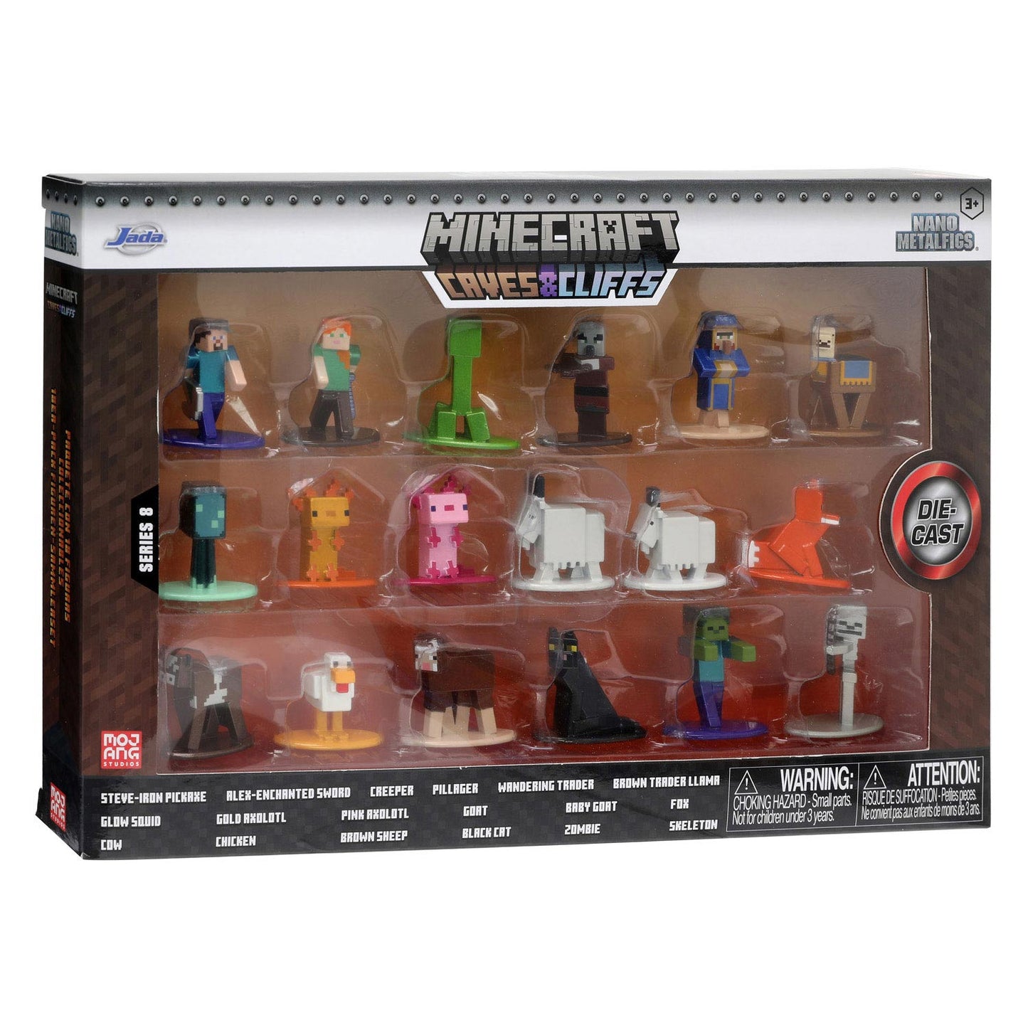 Jada Toys Jada Die Cast Minecraft Multi Pack Nano Figuras Wave 8