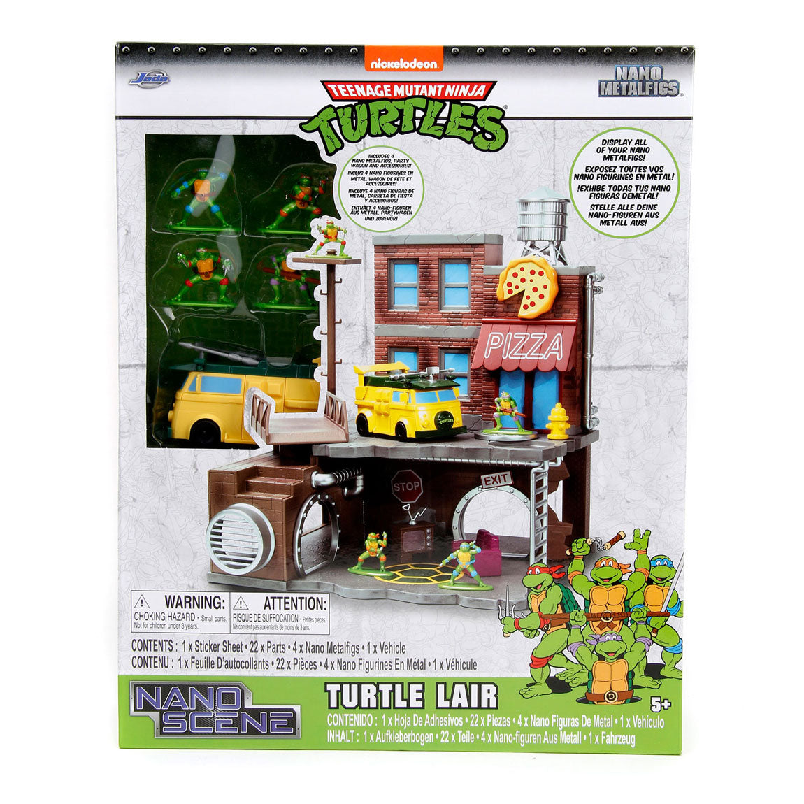 Punti di Jada Jada Metalfigs Headquarters Teenage Mutant Ninja Turtles Play Set