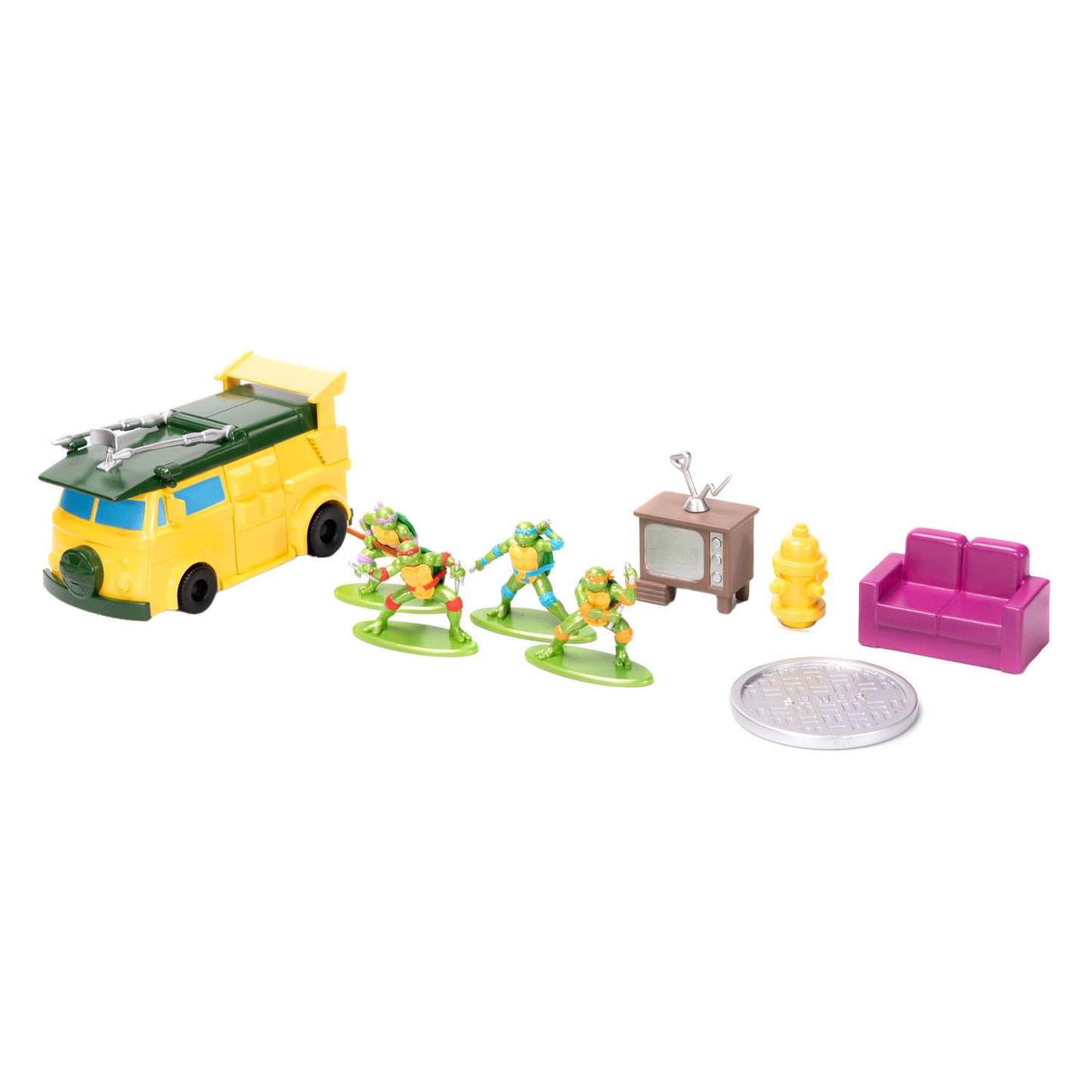 Punti di Jada Jada Metalfigs Headquarters Teenage Mutant Ninja Turtles Play Set