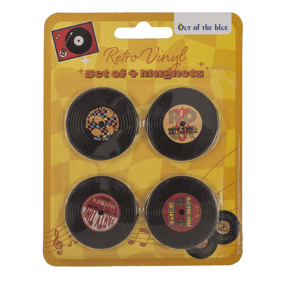 Imanes de nevera Ootb LP 4,2x4,2 cm, juego de 4