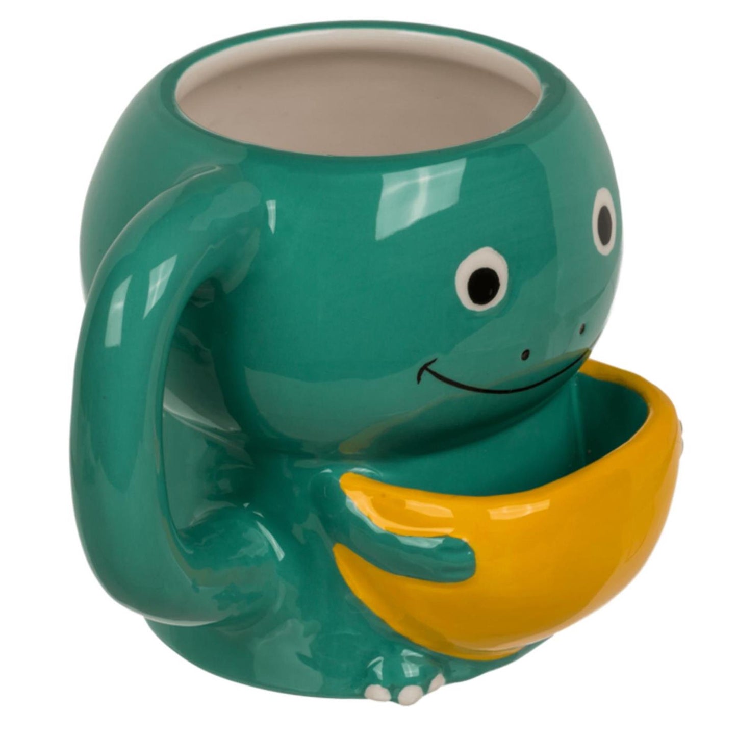 Tazza Ootb dinosauro con scomparto per biscotti 15x9x12 cm 450 ml