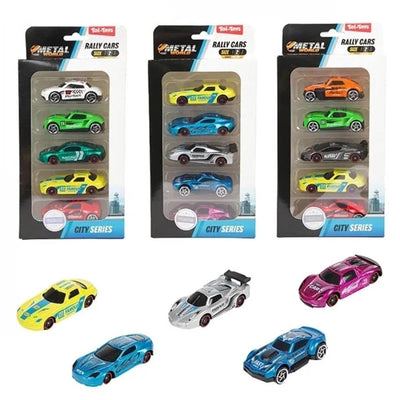 Toi-toys toi giocattoli auto da rally set di 5 in metallo