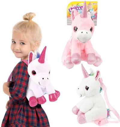 Zaino per coccole unicorno toi-toys 30 cm