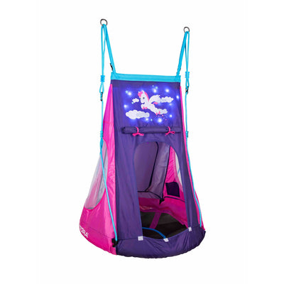 Hudora Nest Swing Pony con LED de carpa