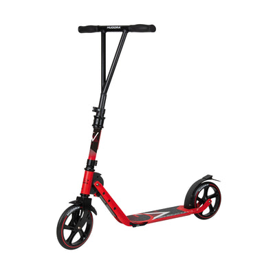 Hudora Bigwheel 205 con volante en forma de V rojo