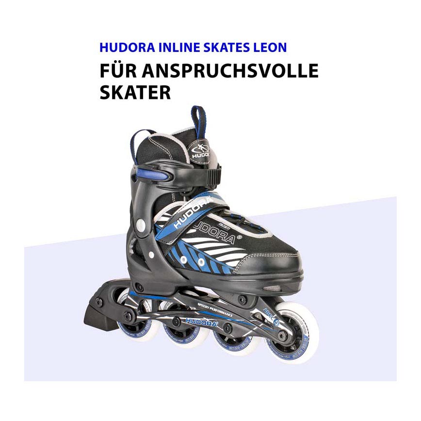 Hudora Skeelers Leon Blauw Black, taglia 37-40