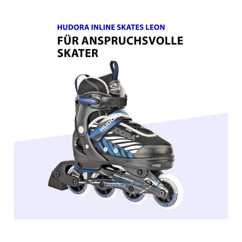 Hudora Skeelers Leon Blauw Black, taglia 37-40