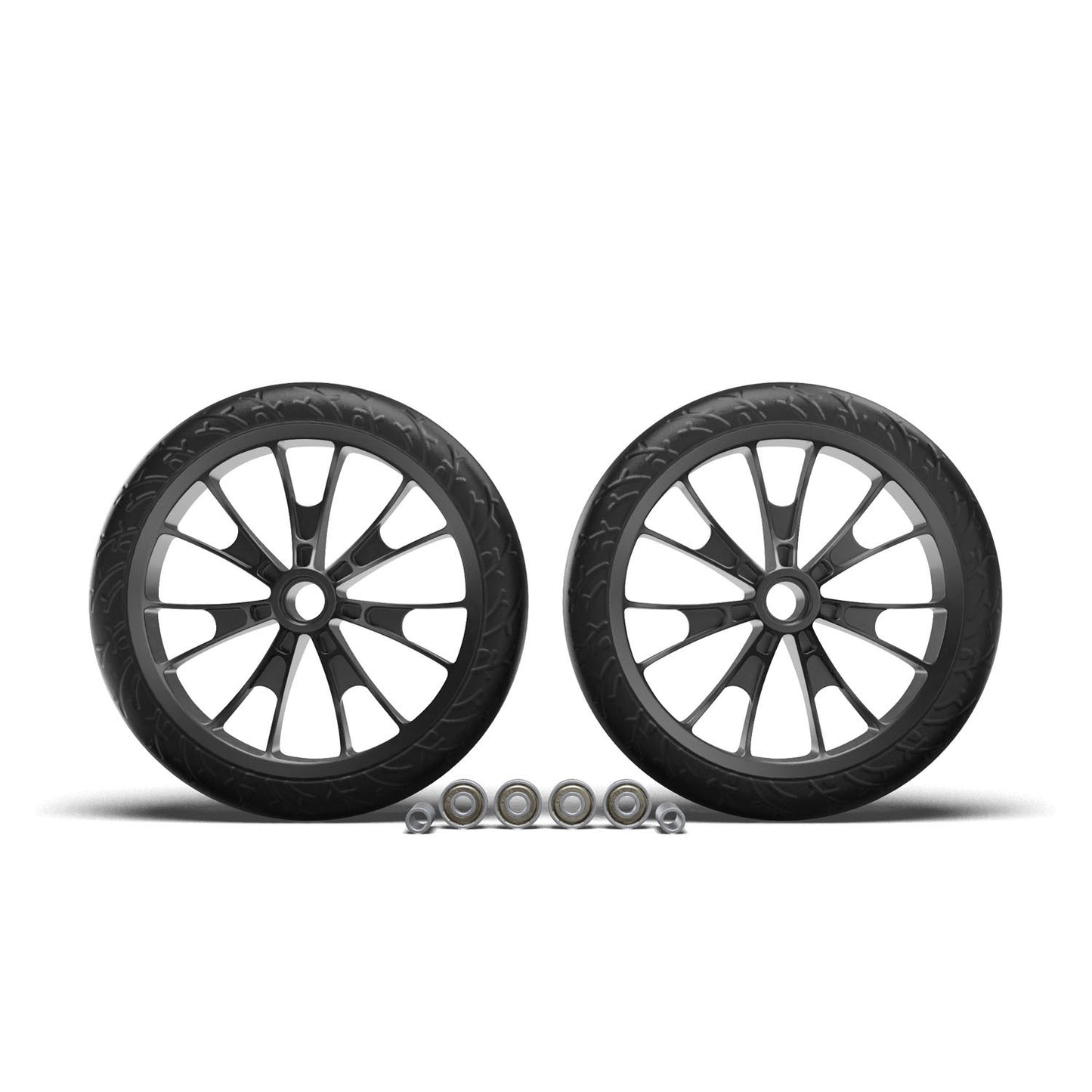 Hudora Juego de ruedas de recambio Crossover para BigWheel 205