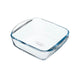 Teglia per friggitrice ad aria Pyrex quadrata 25x22x7 cm | 2 pezzi