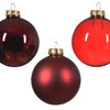Decoris kerstballenset glas ossenbloed 21-delig