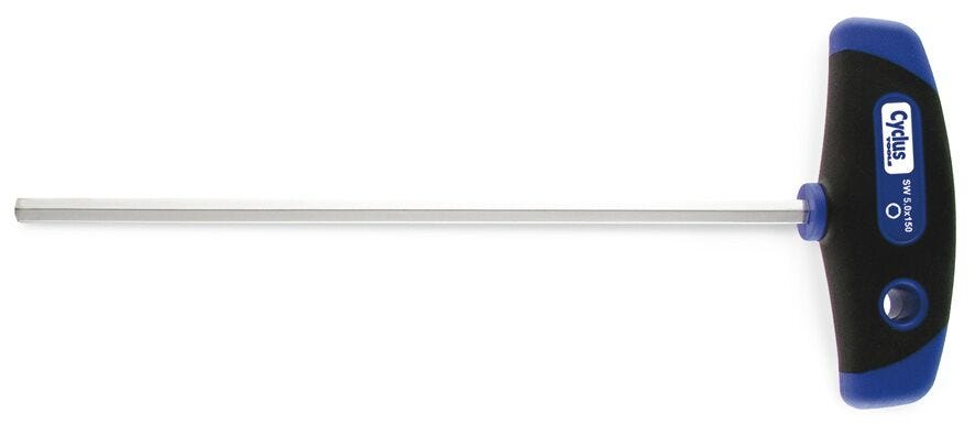 T-Greep Inbussleutel 5mm 150mm lang Cyclus 720557