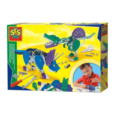 SES Metal Construction Set Triceratops y Spinosaurus
