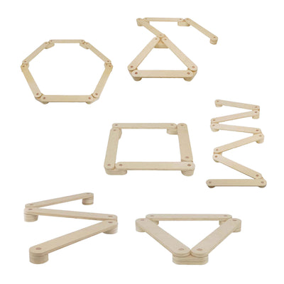 Conjunto de balance de madera RC, 15dlg.