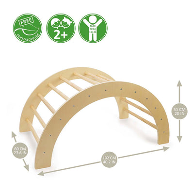 Escalada en arco de madera 2 en 1