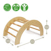 Arco trepador de madera con tobogán