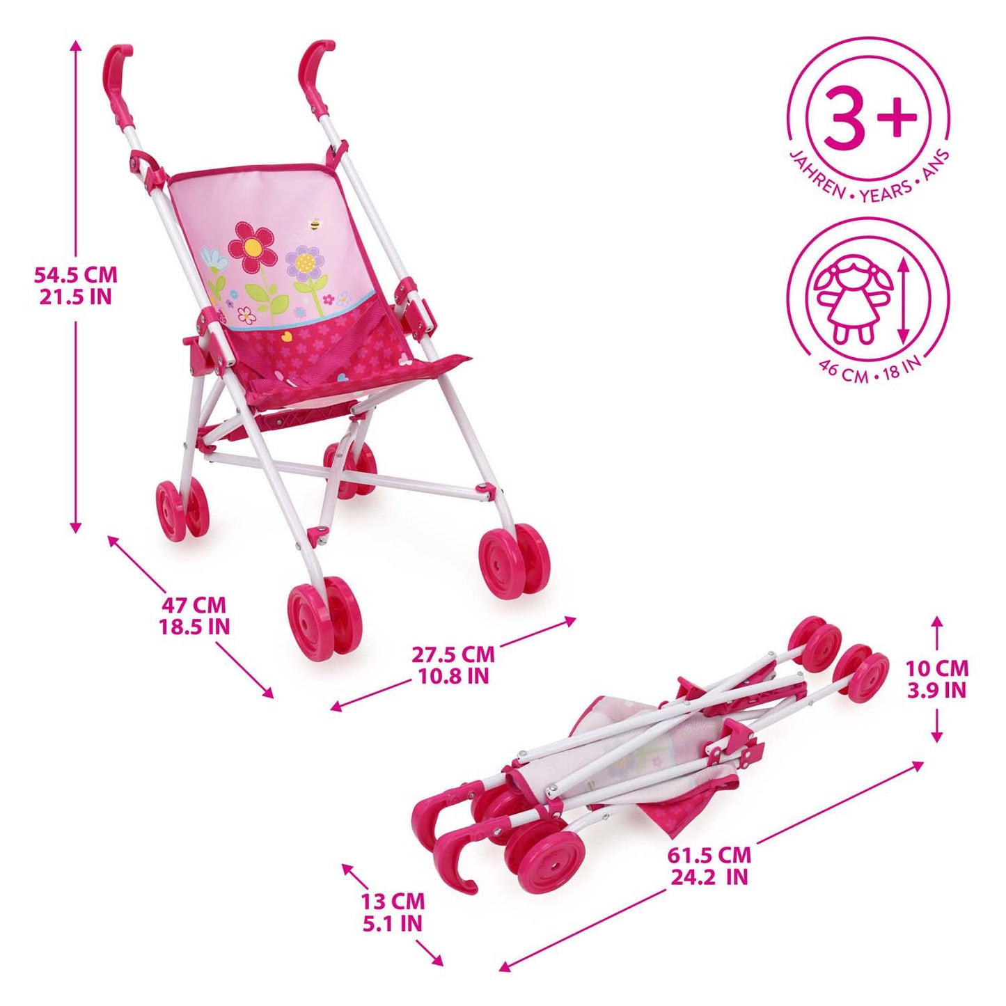 Buggy doll pram