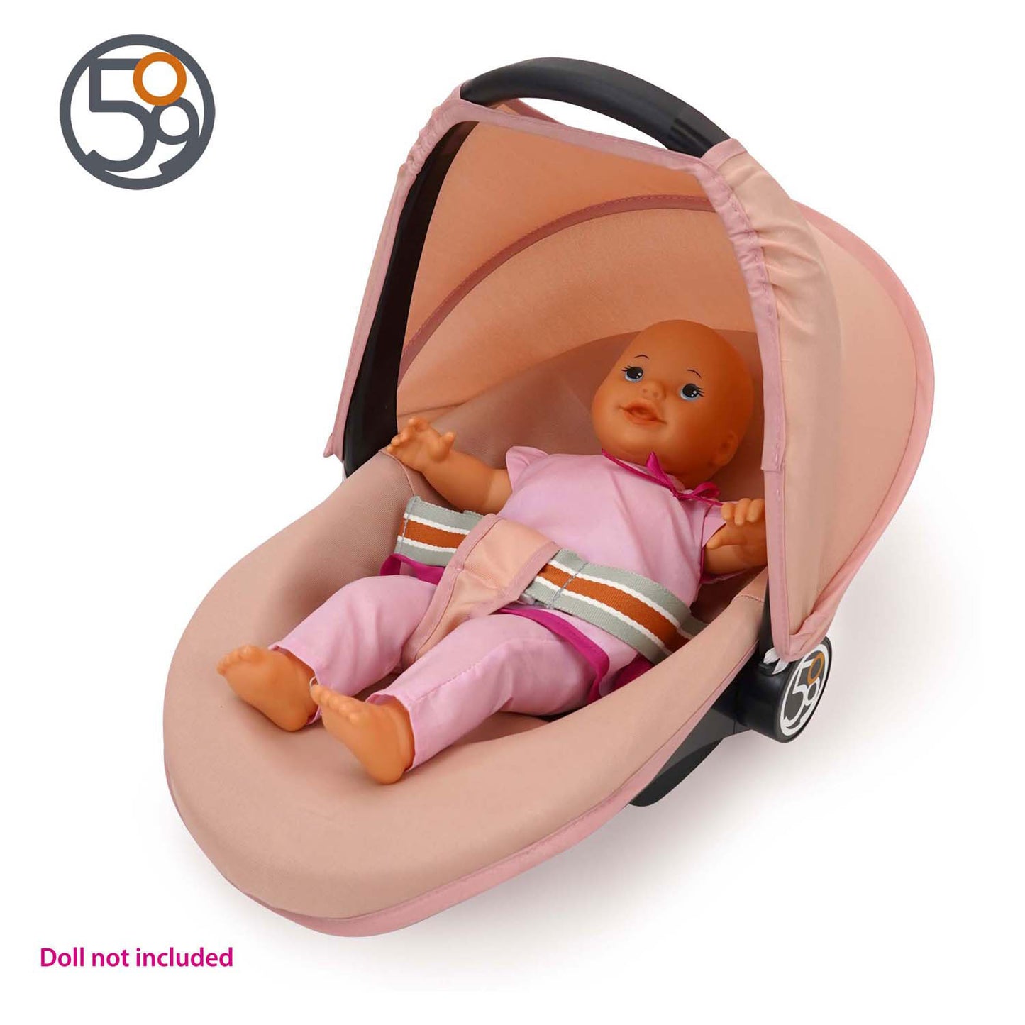 Silla de coche para muñecas 3 en 1 - rosa