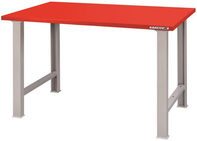 Bahco werkbank | heavy-duty | met stalen werkblad | 4 poten | oranje | 1500 mm x 750 mm x 1030 mm - 1495wb15ts