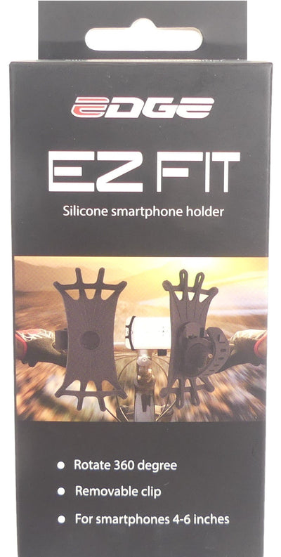 Soporte de teléfono de borde EZ Fit 360 ° Silicona negra