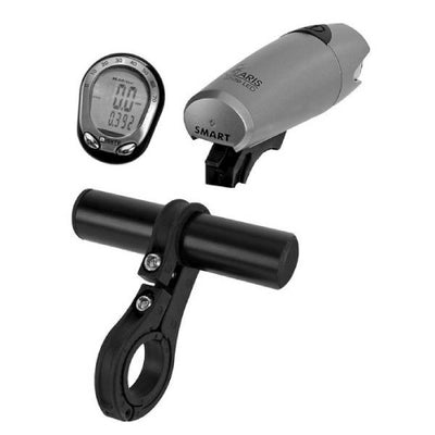 Steering holder Handlebar Organizer Headlight Bicycle Computer 22.2 mm Black