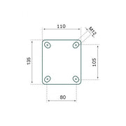 Tarsus Bokwiel 150 mm. Tpe extra tranquilo - afbeelding 2
