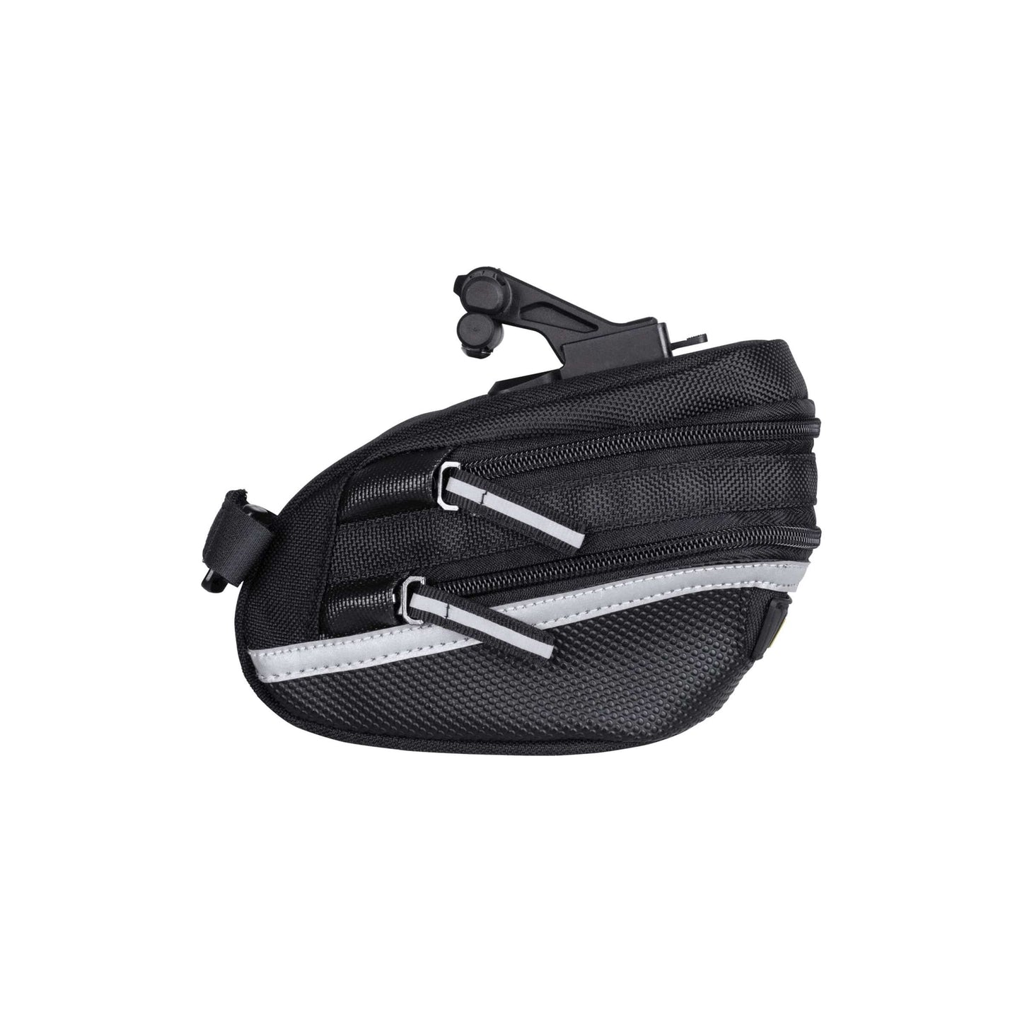 Topeak Saddle Bag WP II M, Negro, Repelente de Agua, Poliéster, Adaptador, 1.25L, Actualización rápida, Reflexionando, 152 g