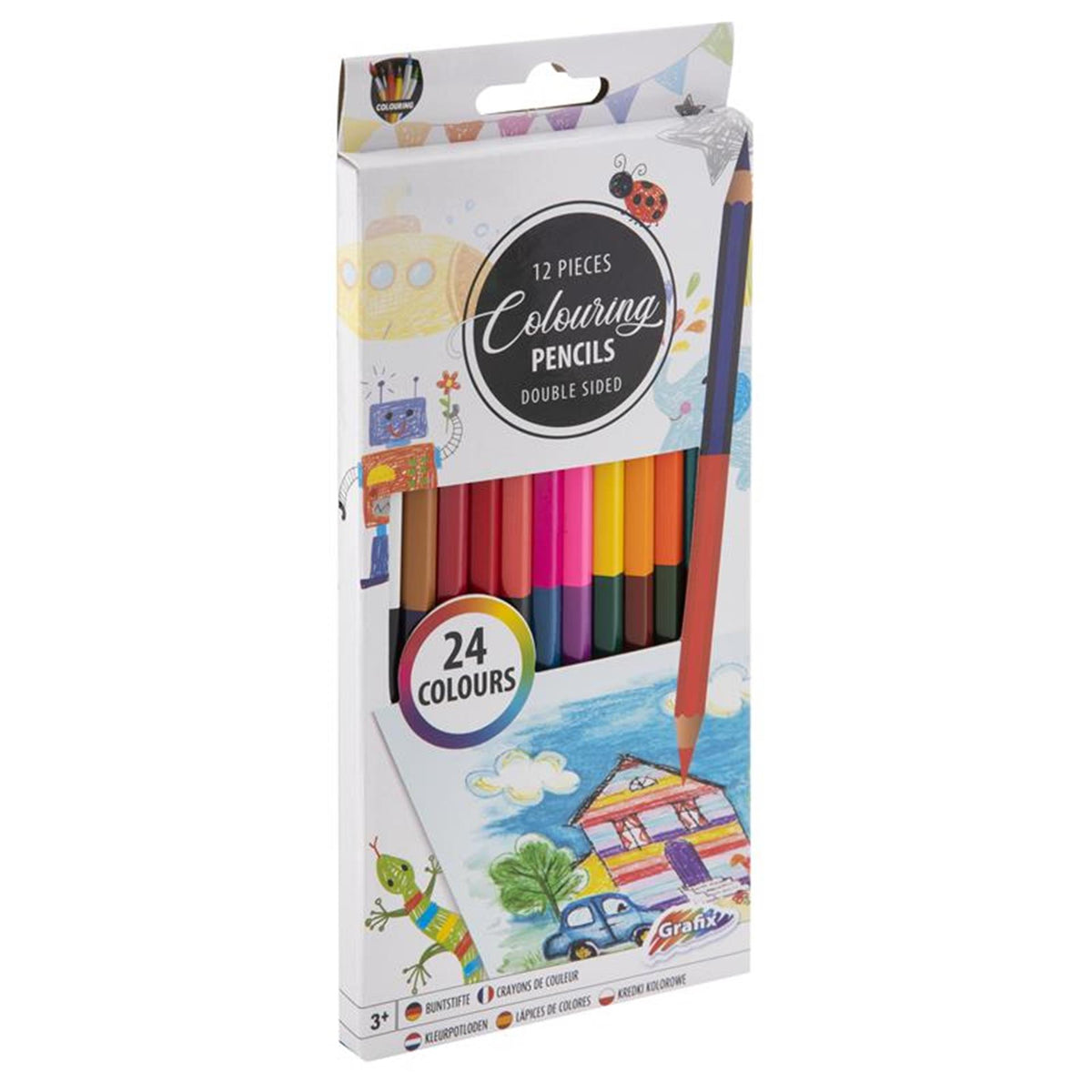 Creative Craft Group colored pencils double -sided, 12st.