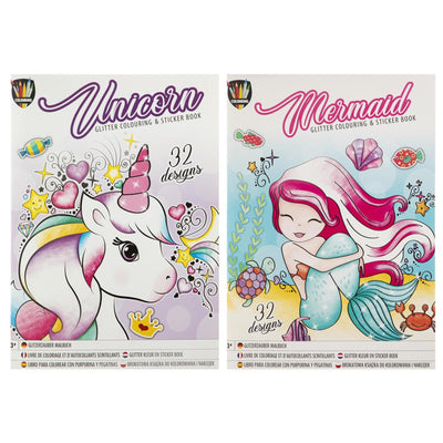 Creative Craft Group Glitter Colors Sticker Book Mermaid