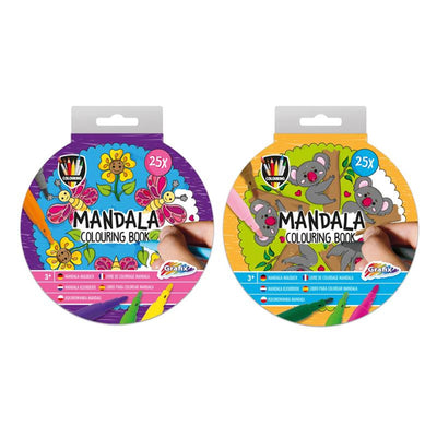 Libro da colorare mandala di gruppo creativo, 25 pagine da colorare