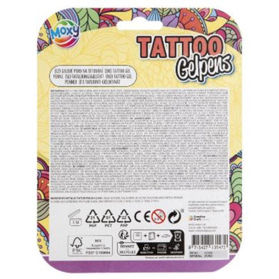 Creative Craft Group Tattoo Gelpennen Metallic con modello, 4st.