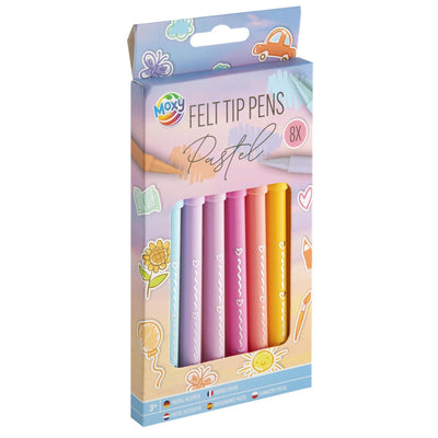 Creative Craft Group FIENT -TIP PENS PASTEL, 8ST.