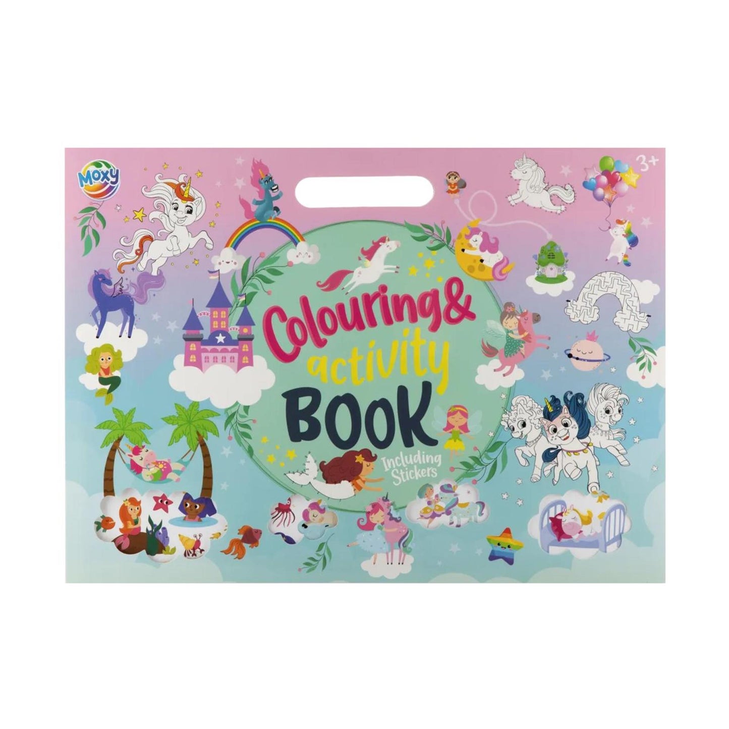 Libro da colorare e attività Moxy + adesivi