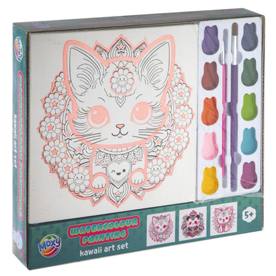 Set di pittura ad acquerello Moxy kawaii art
