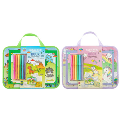 Estuche de colores Moxy + libro de actividades para colorear