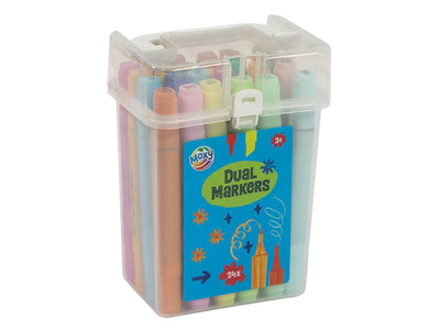 Pennarelli Moxy dual pastello 24 pezzi in scatola