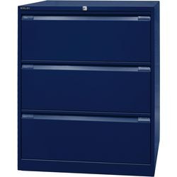 Mobile classificatore bisley df3639 oxford blu 3 cassetti