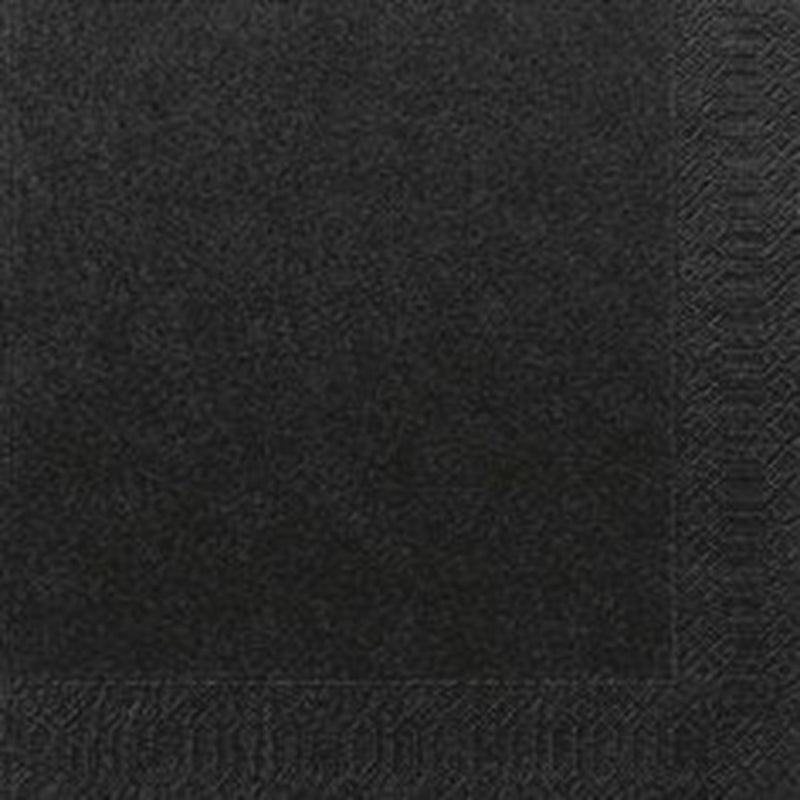 Duni servetten zwart 33x33cm bio