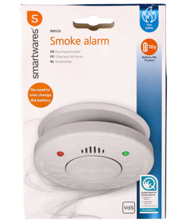 Smartwares RM520 Detector di fumo 10 anni batteria