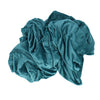 Plaid row 150x200cm petrole polyester 100% recycle | 2 stuks
