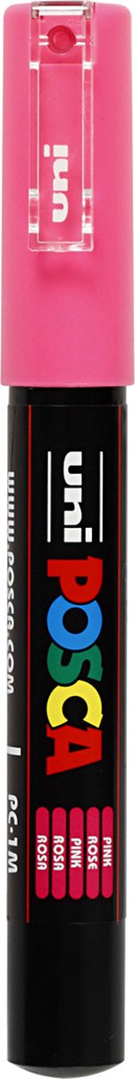 Uni-Posca Posca Marker, AFM PC-1M, line thickness 0.7 mm, extra-fine, pink, 1 piece