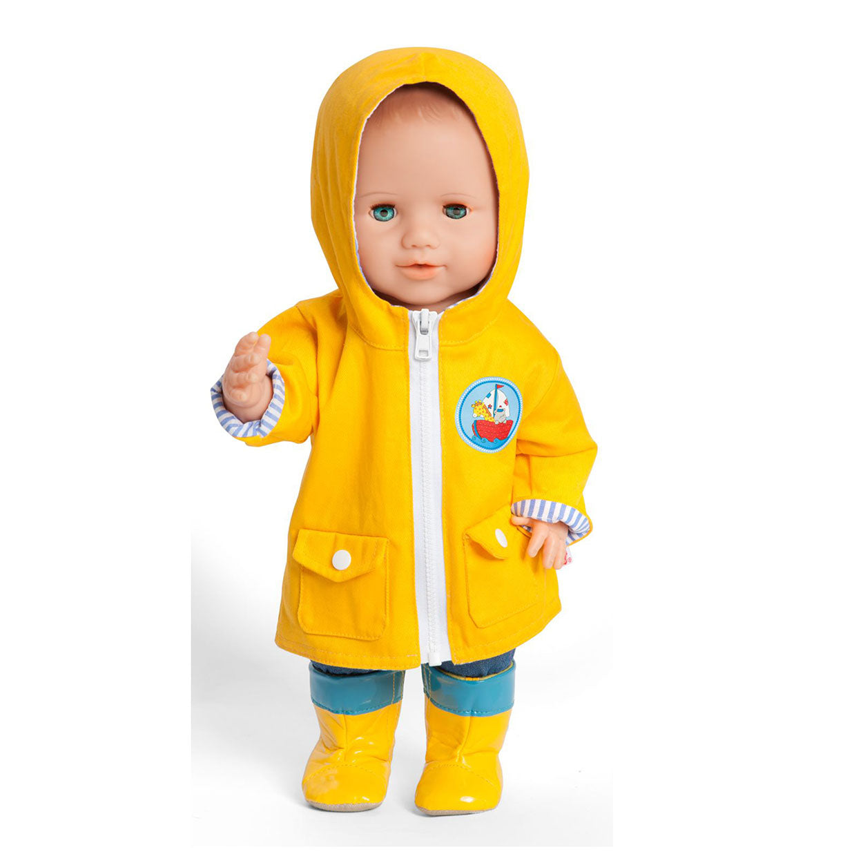 Dolls Raincoat de doble cara, 28-35 cm