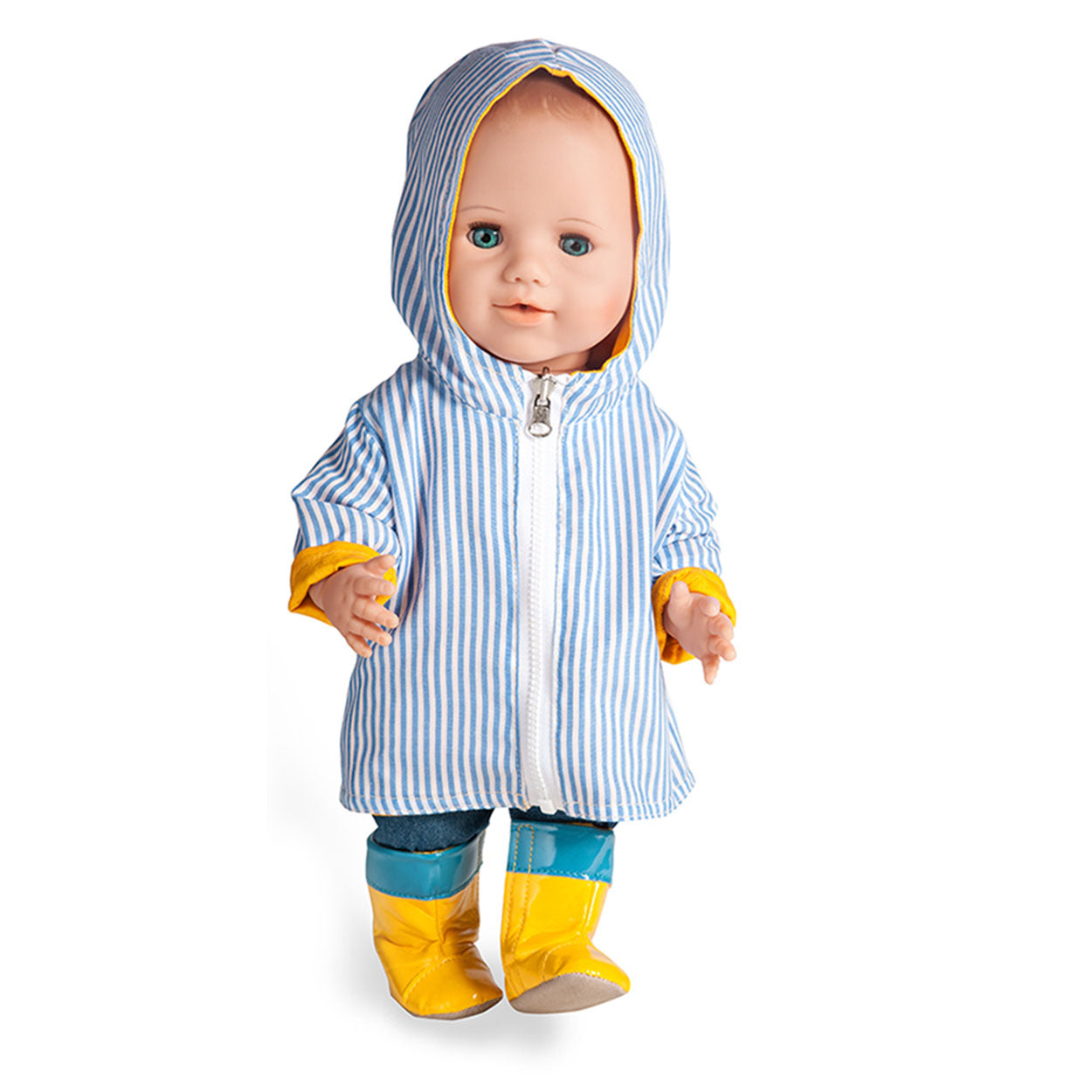 Dolls Raincoat de doble cara, 35-45 cm