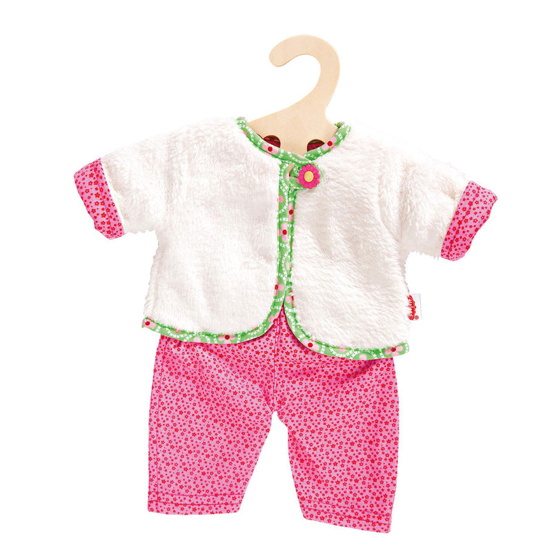 Giacca bambole reversibile con pantaloni, 28-35 cm
